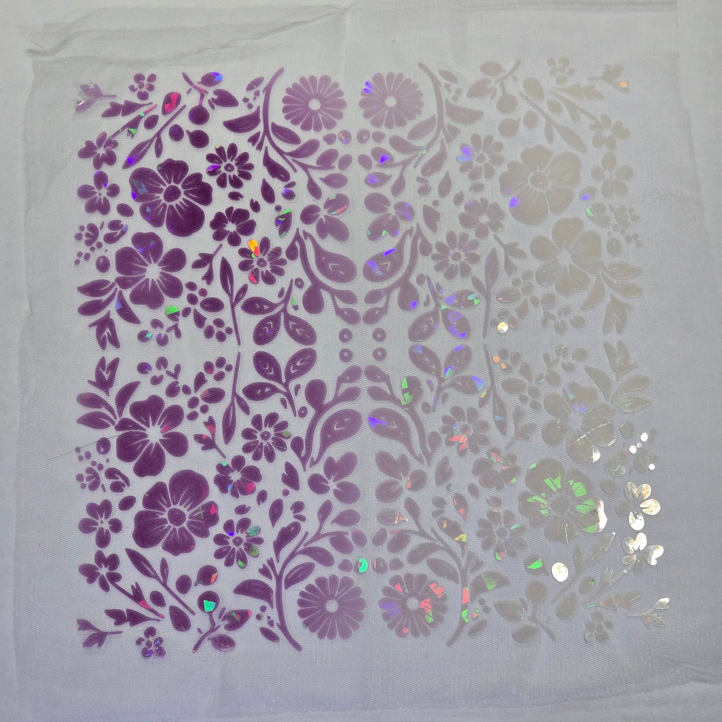 3D printed floral textile