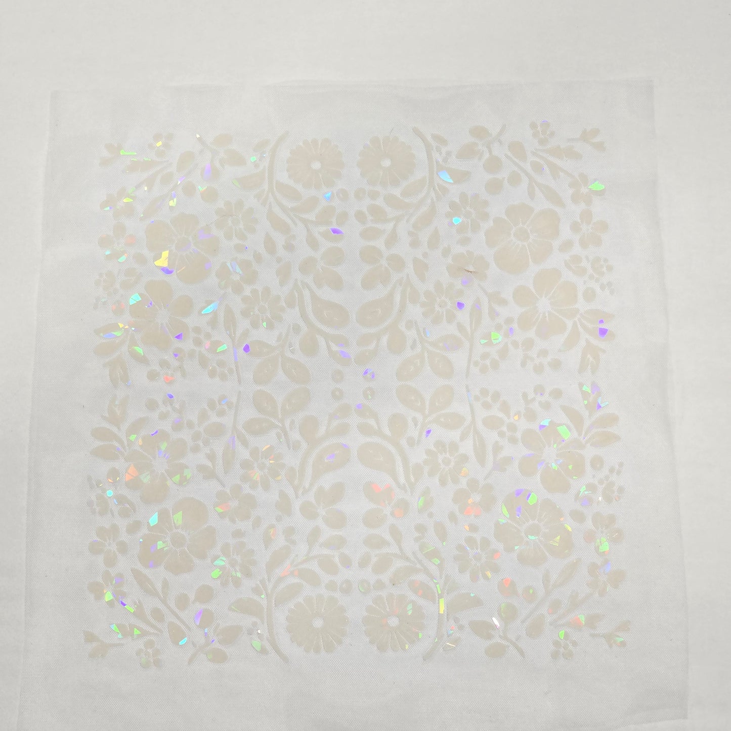 3D printed floral textile