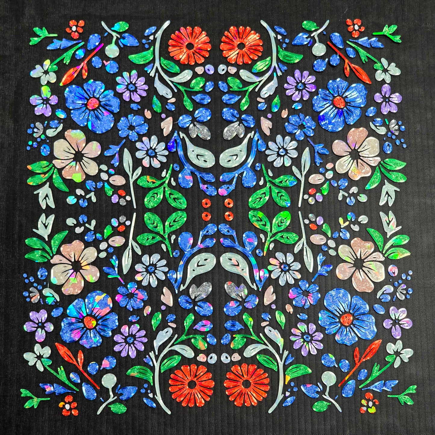 3D printed floral textile