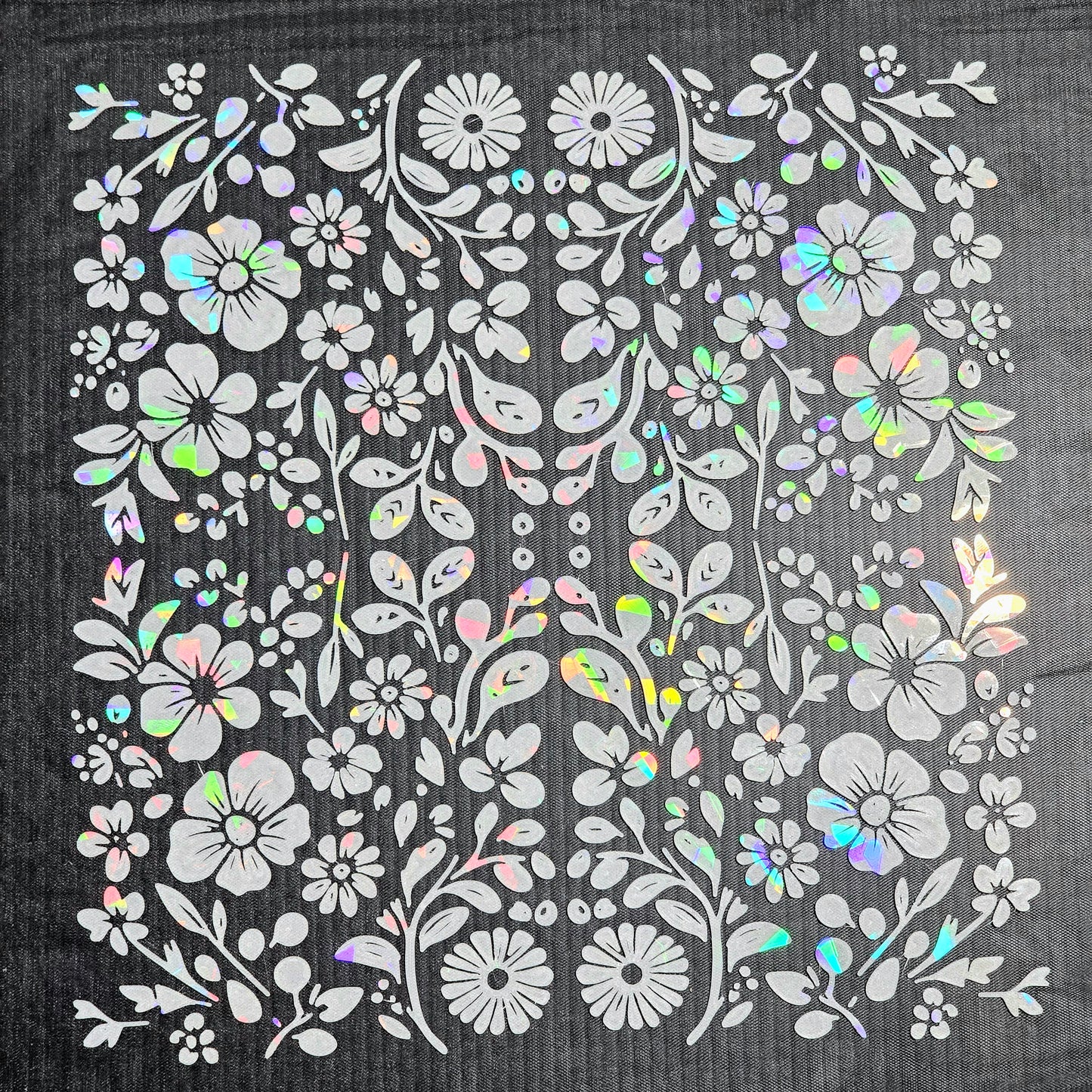 3D printed floral textile