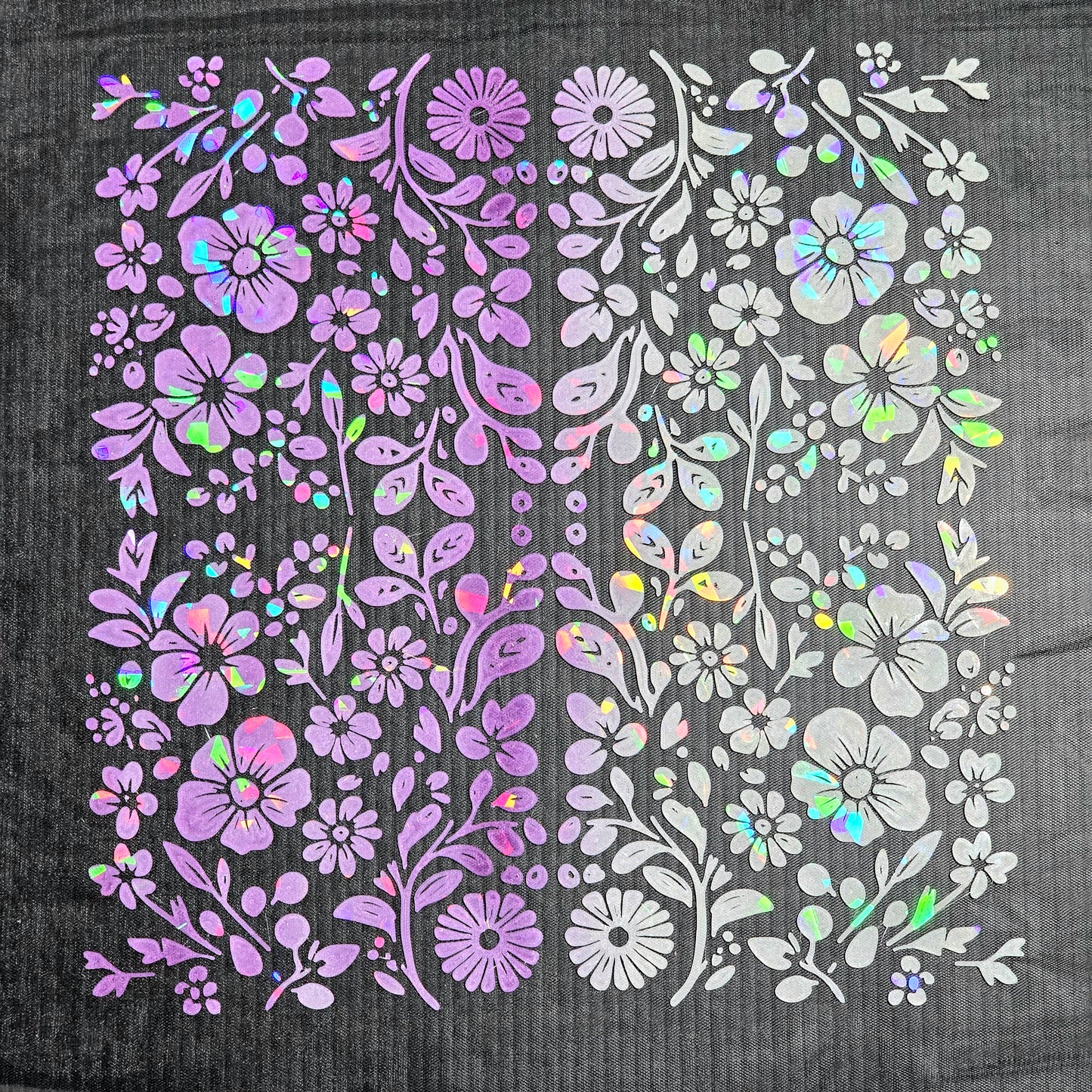 3D printed floral textile