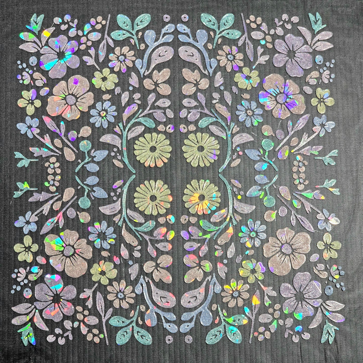 3D printed floral textile