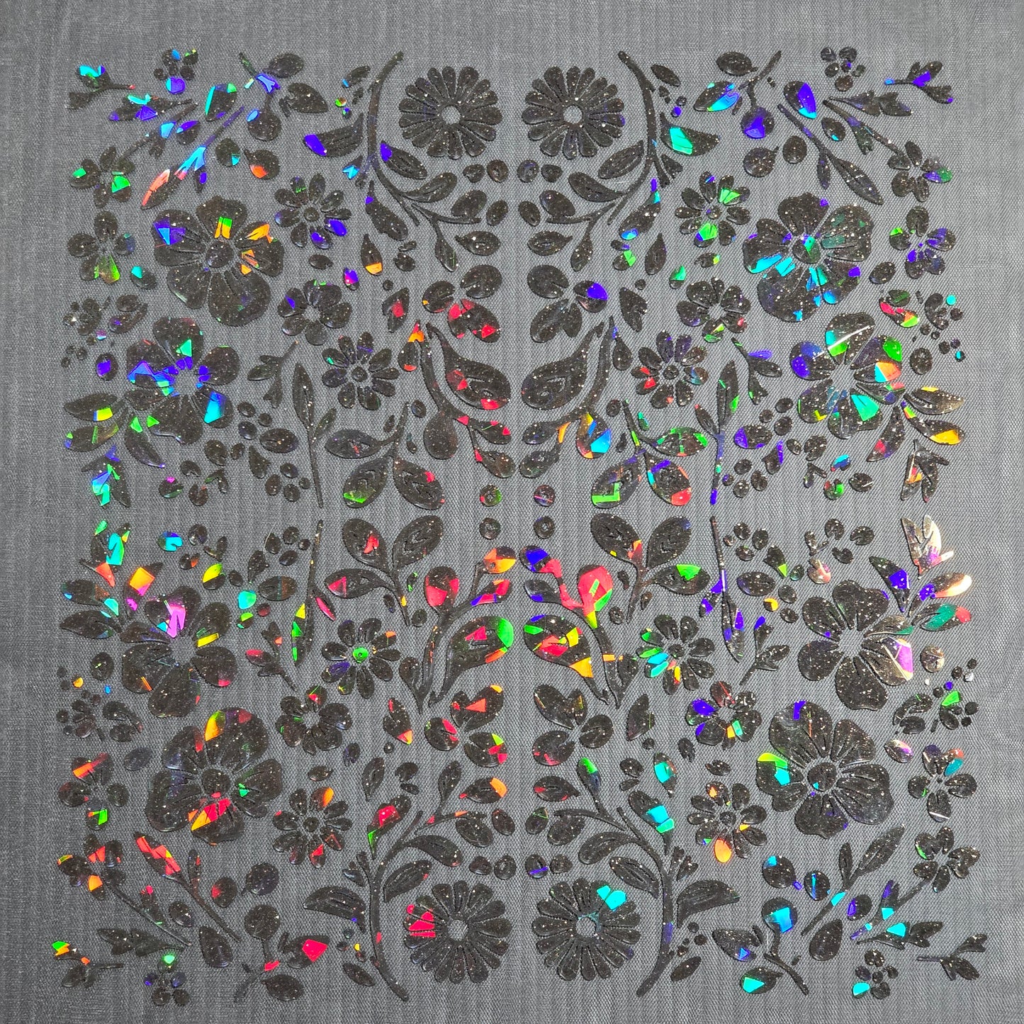 3D printed floral textile