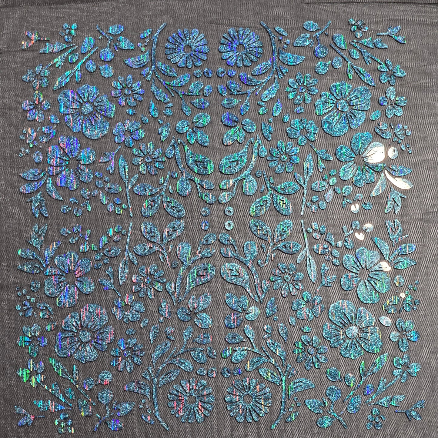 3D printed floral textile