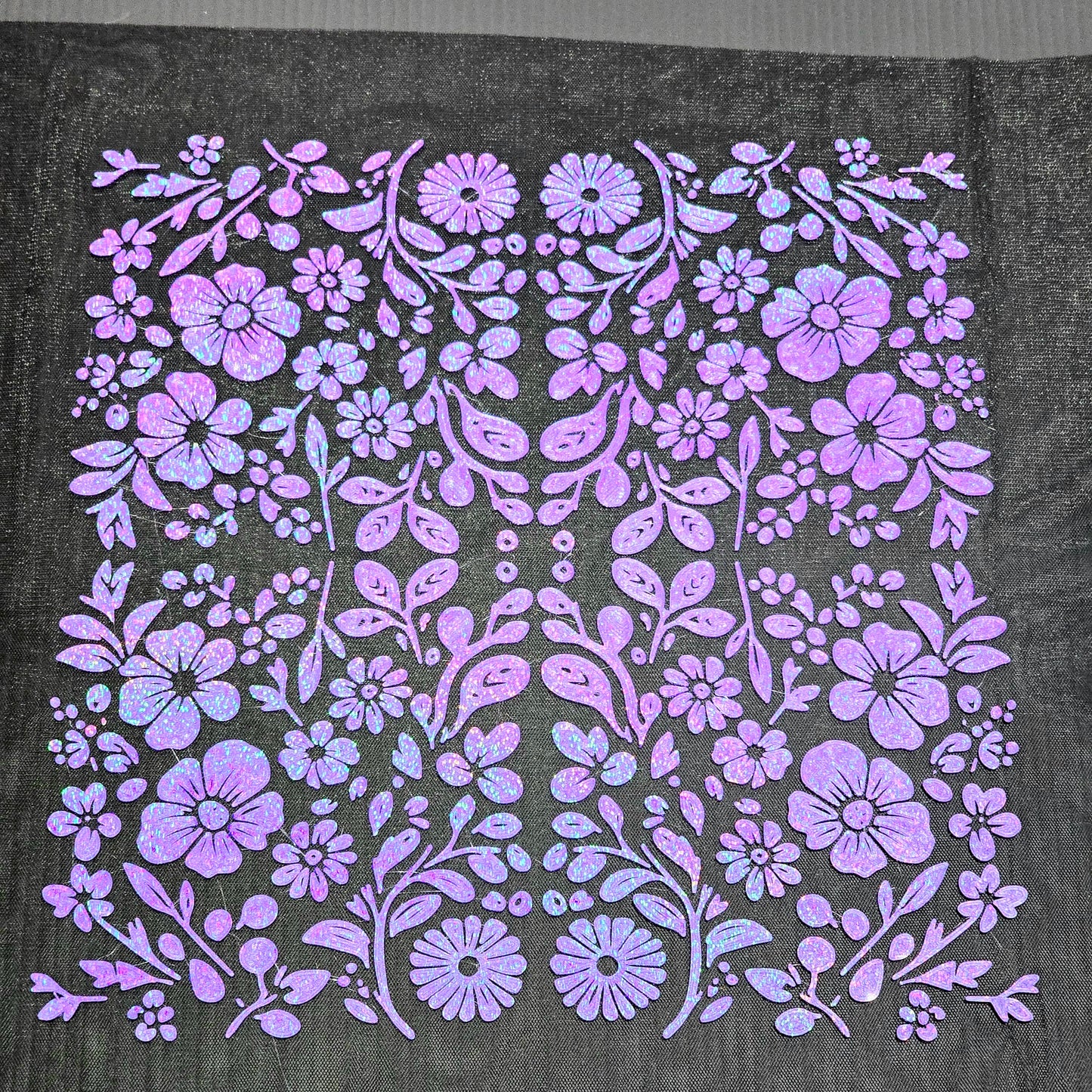 3D printed floral textile
