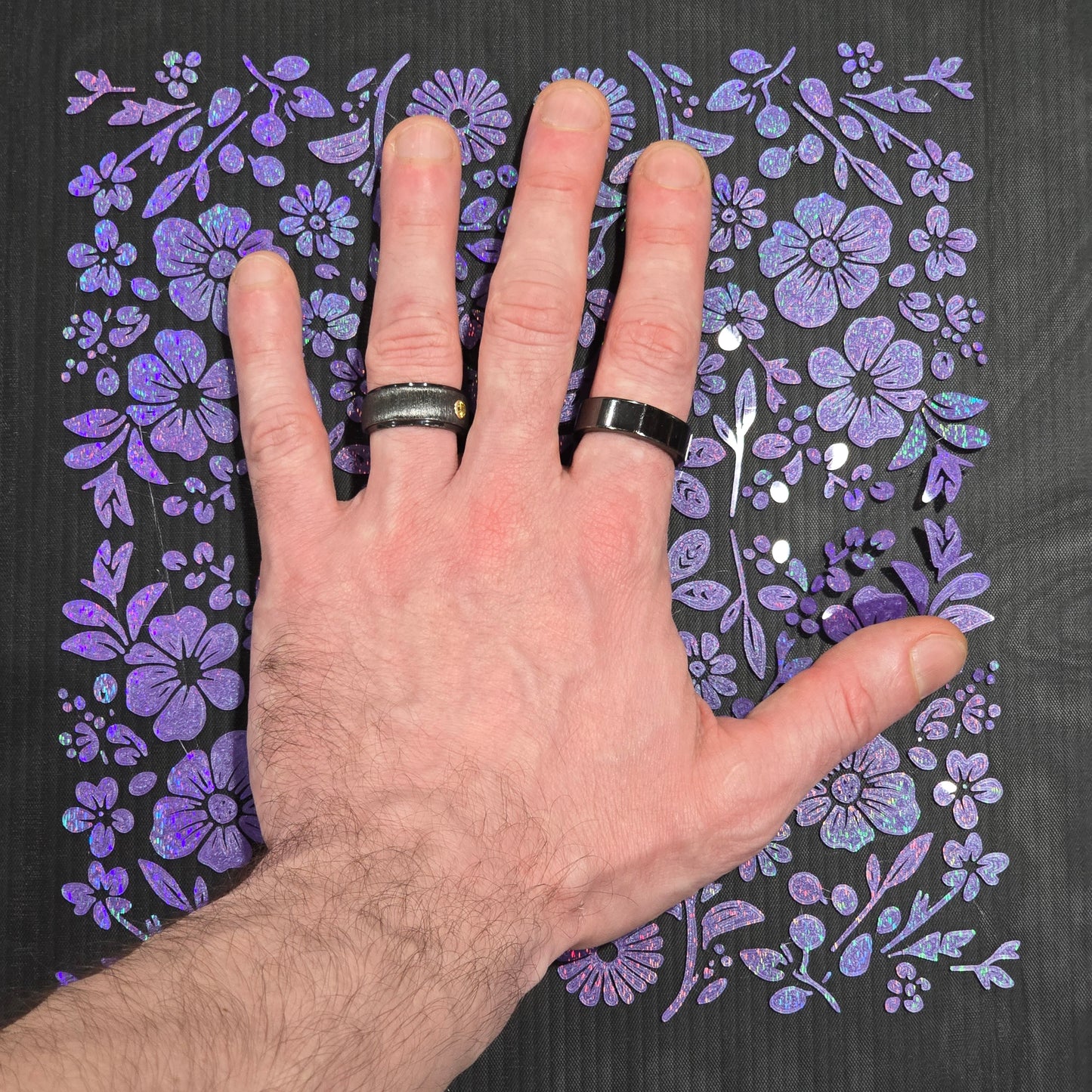 3D printed floral textile