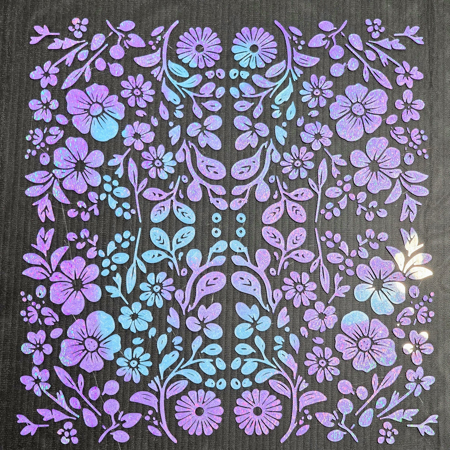 3D printed floral textile