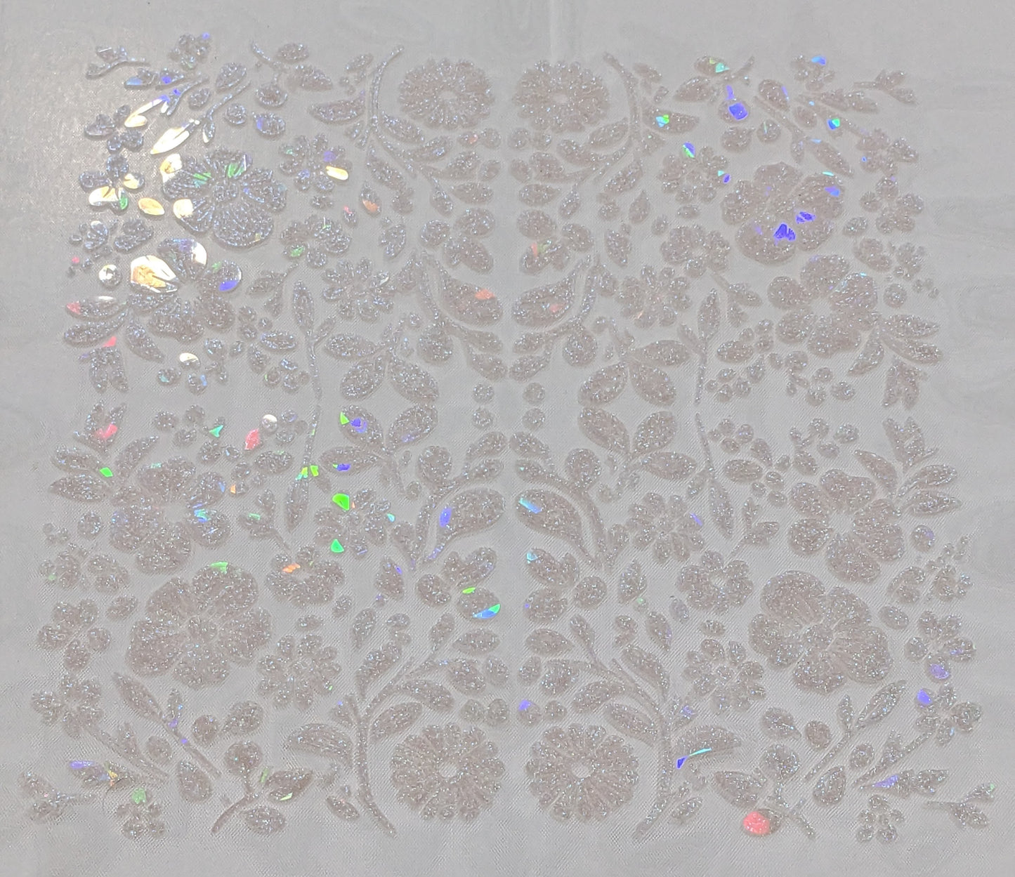 3D printed floral textile