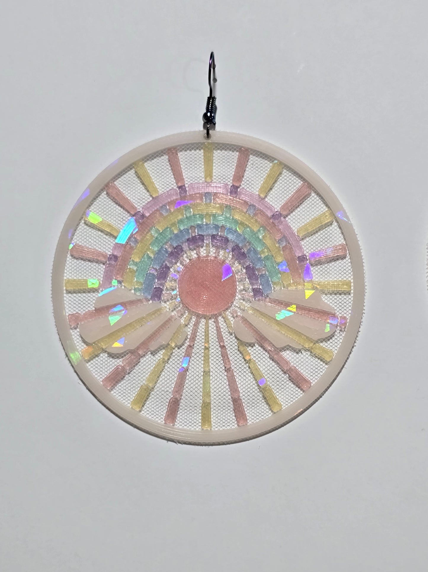 Applique, Earrings, Suncatcher - Rainbow Version