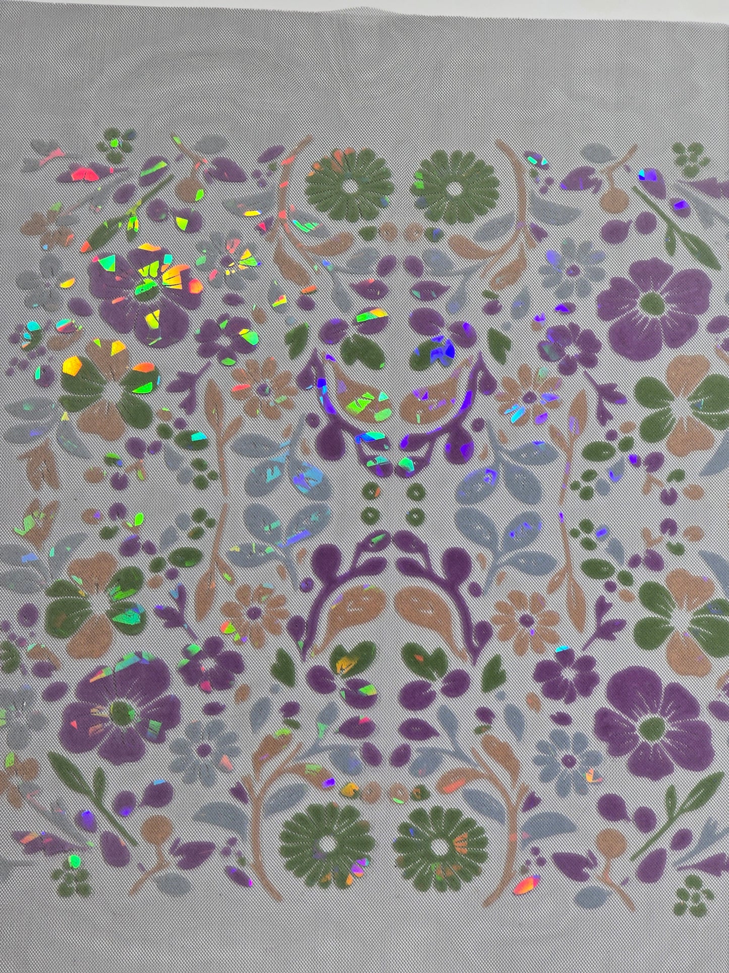 3D printed floral textile