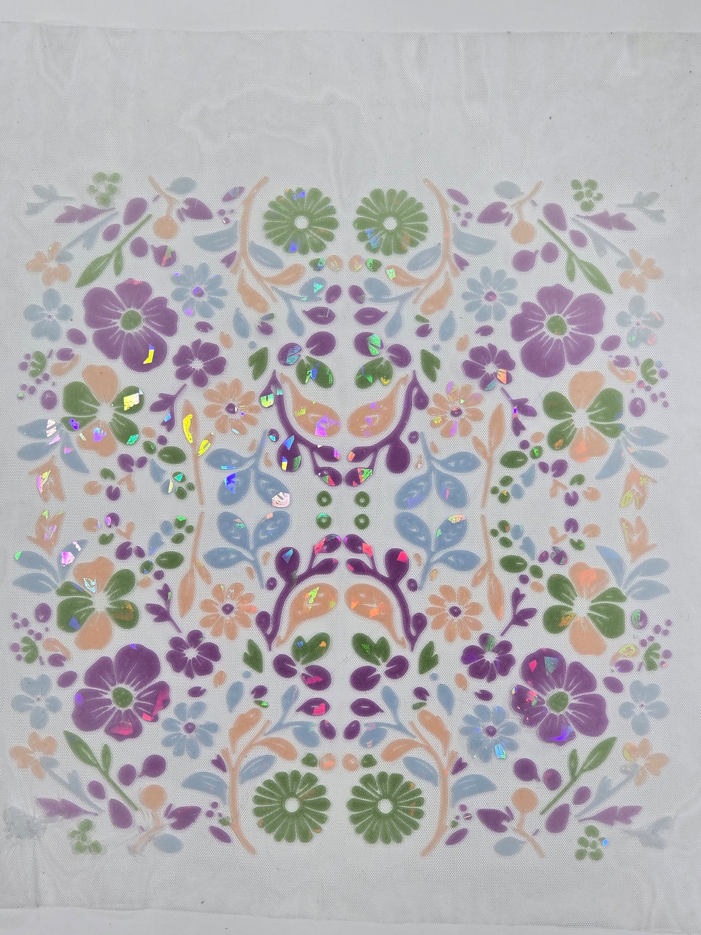 3D printed floral textile