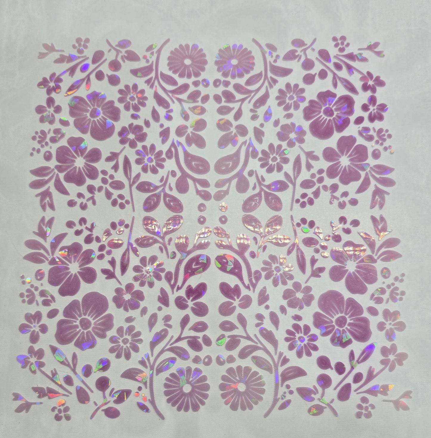 3D printed floral textile