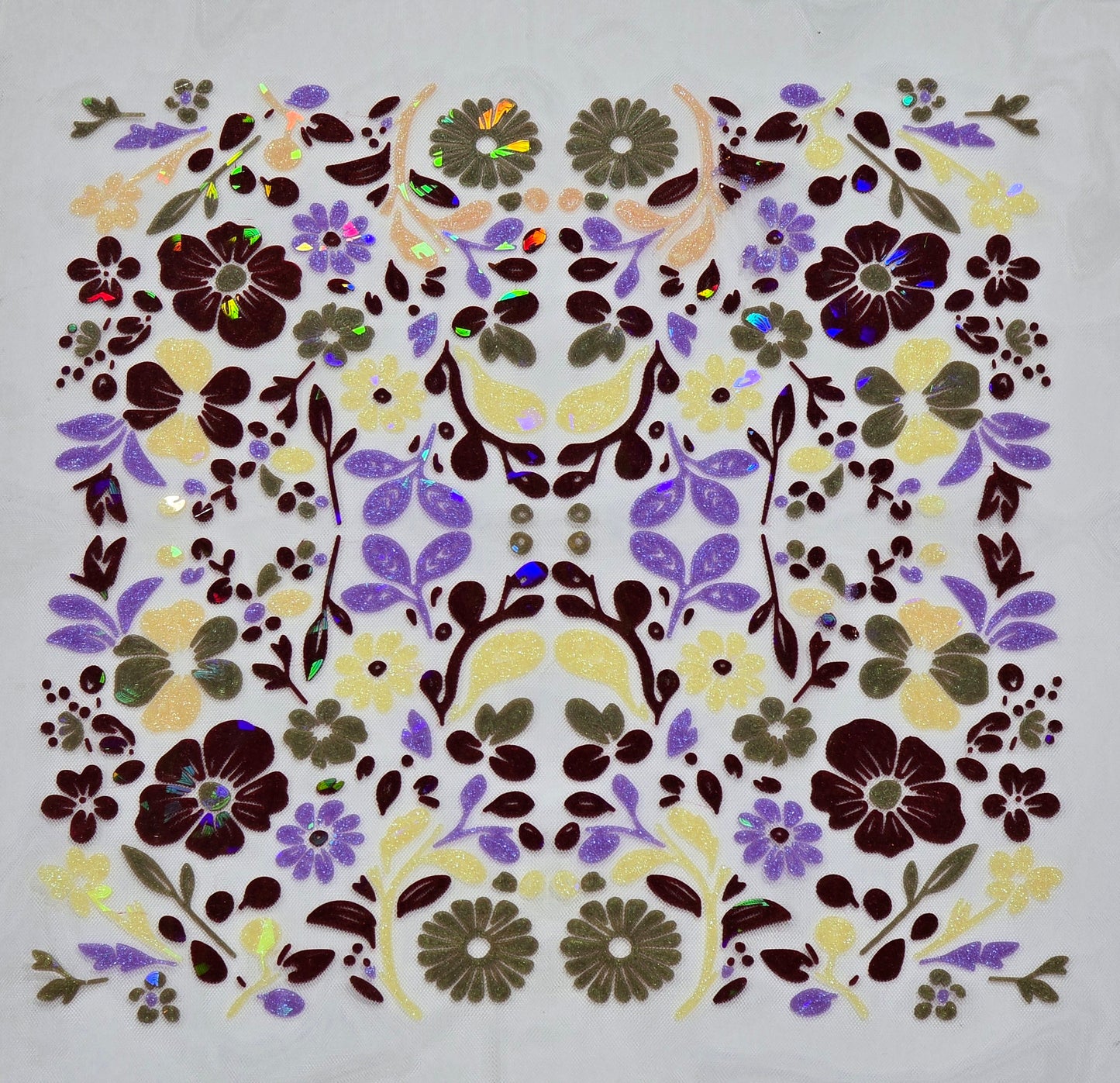 3D printed floral textile