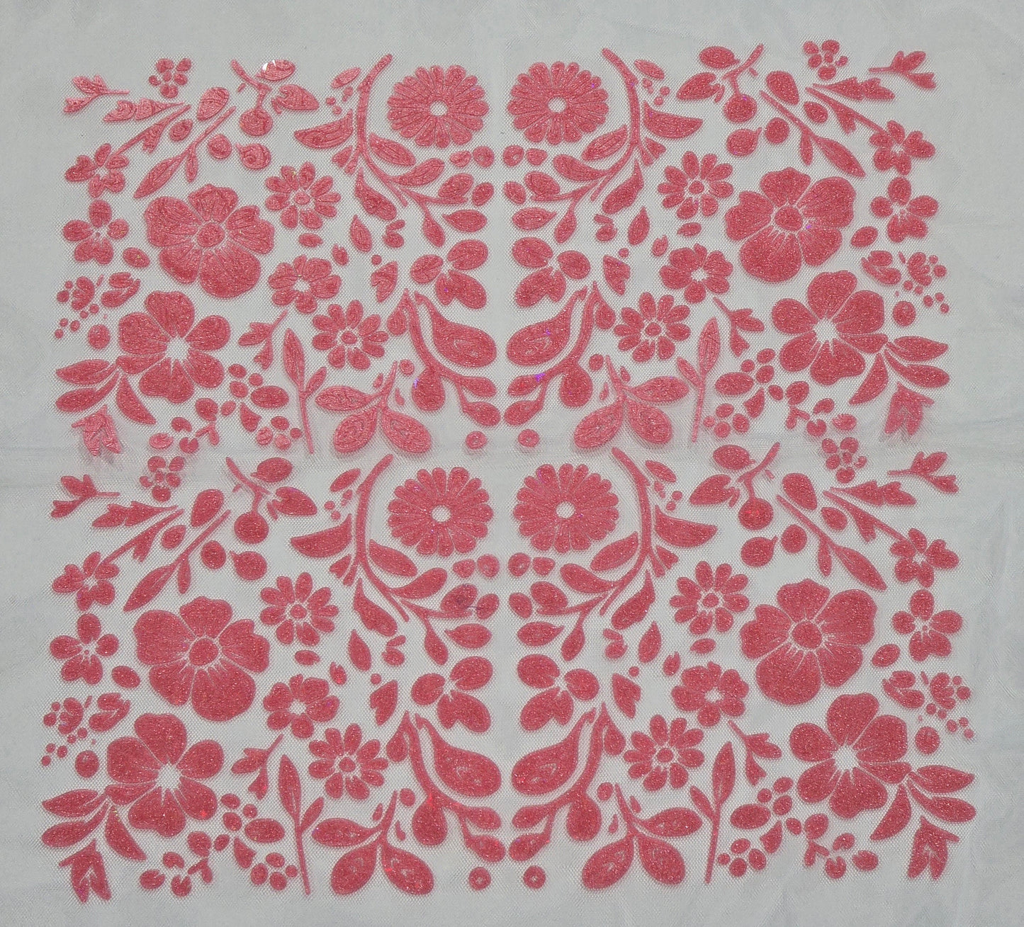 3D printed floral textile