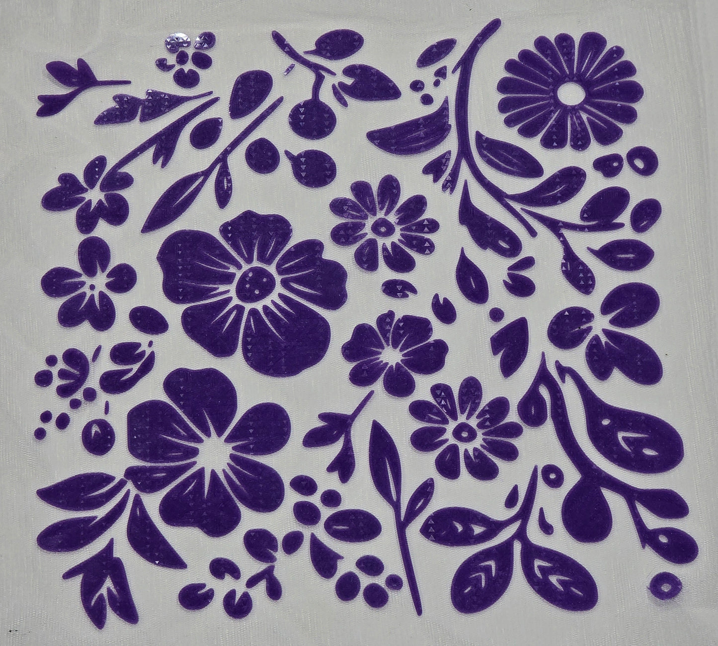 3D printed floral textile