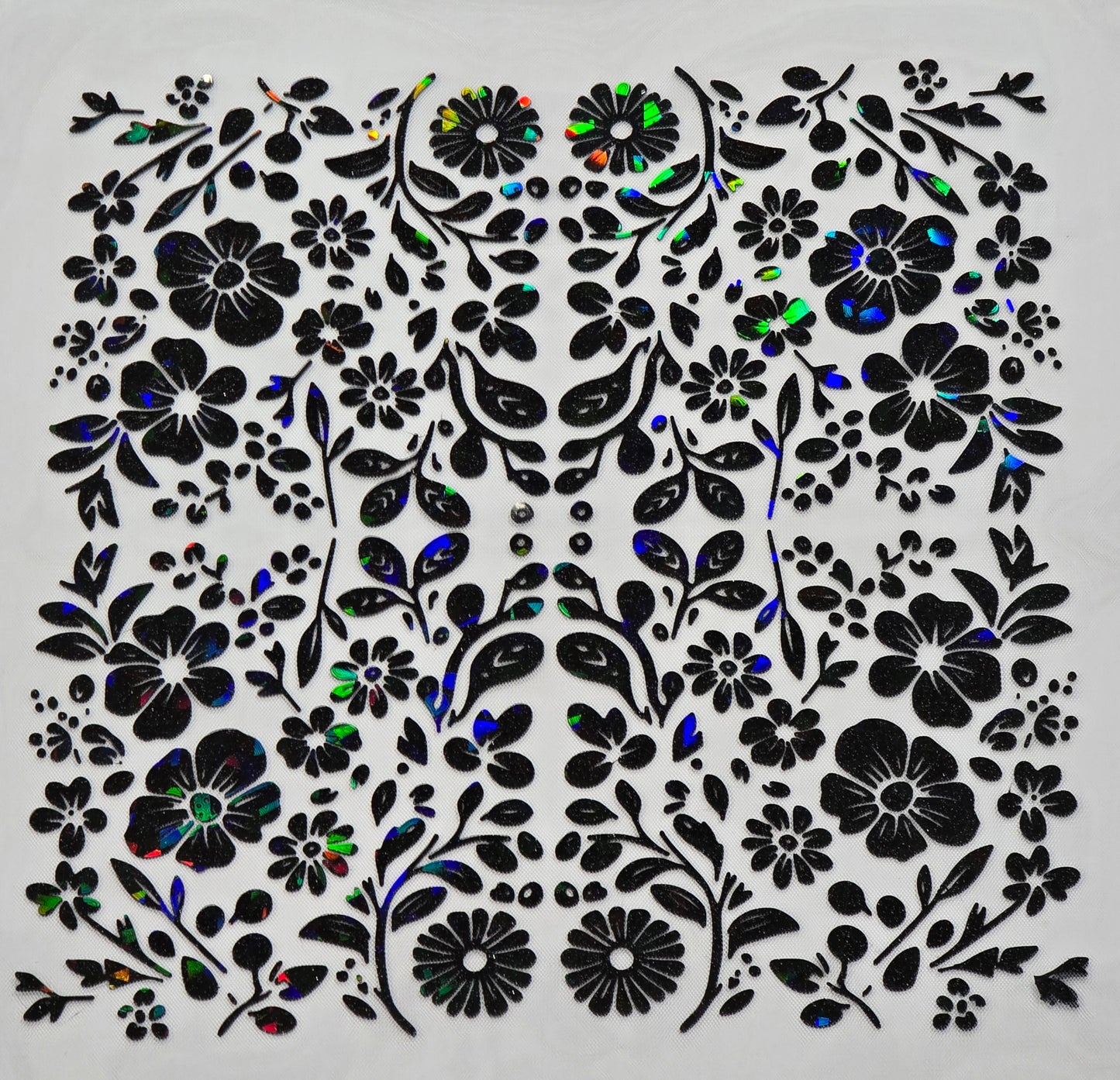 3D printed floral textile